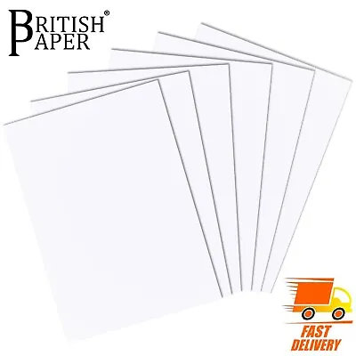 White Thick Thin Card Making A6 A5 A4 A3 A2 Paper Smooth Ream Sheet Board Stock • £168.99