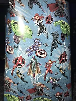 OFFICIAL Marvel Avengers Gift Wrapping FLAT SHEET Paper 3mX69cm  • £5.17