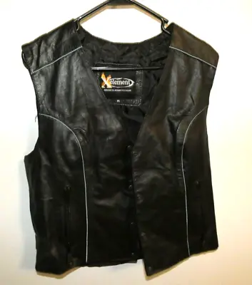 $15 • Buy Womens Leather Biker Vest Xl