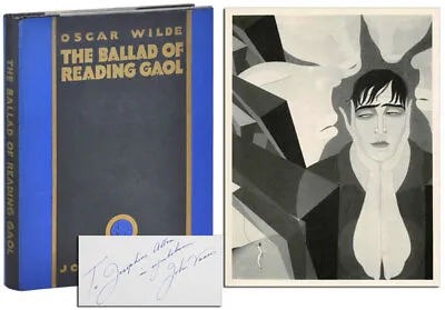 Oscar Wilde John Vassos / THE BALLAD OF READING GAOL INSCRIBED 1st Edition 1928 • $550