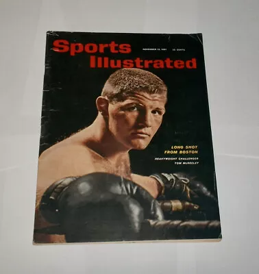 1961 NEWSSTAND ! Sports Illustrated Boston Heavyweight TOM McNEELEY • $13.99