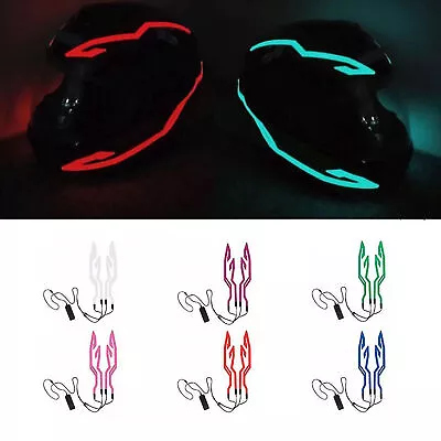 Motorcycle Helmets Light Helmets Light Strip LED With 3 Modes Night Riding • $17.47
