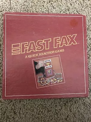 Vintage FAST FAX 1986 Trivia Card Game A Quick Reaction Game • $3.99