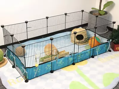 Guinea Pig Cages Expandable 4X2 C&C Cage Habitats For 2 Small Animal House Pet P • $57.99