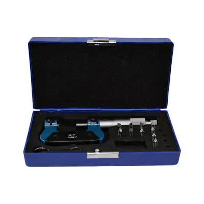 0-1  Screw Thread Micrometer Kit 60 Degree Anvils 0.001'' Graduation TPI • $69.99