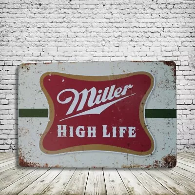 Miller Beer Vintage Style Tin Metal Bar Sign Poster Man Cave Collectible New • $9.99