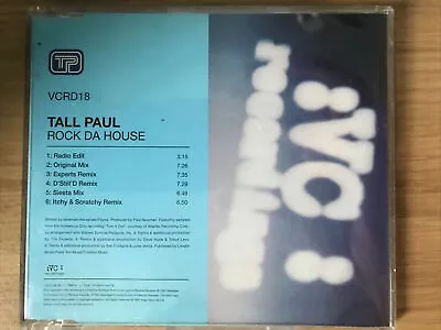 TALL PAUL  -  ROCK DA HOUSE   CD  Single TRANCE DANCE • £3.99