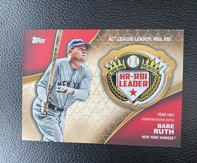 BABE RUTH 2023 Topps AL League Leader Crowning Achievements Yankees • $4.99