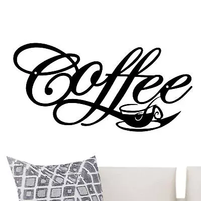 Metal Coffee Cup Mug Wall Decor Wire Coffee Sign 11.8*5.9in Cafe Themed Wall Art • $17.65