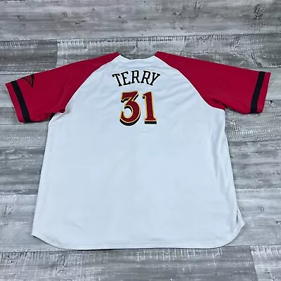 Jason Terry Authentic Atlanta Hawks Baseball Jersey Nike 4XL Mens Stains * • $34.95