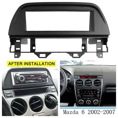 1 Din Fascia Fit For Mazda 6/Atenza 02-07 DVD Dash Mount Trim Kit Frame Plate • $33.99