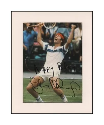 $43.08 • Buy John McEnroe Wimbledon Tennis Orig. Signed 10x8  Mounted Autograph Photo COA