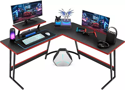 L Shaped Gaming Desk Computer Corner Desk PC Gaming Desk Table With Larg • $78.99