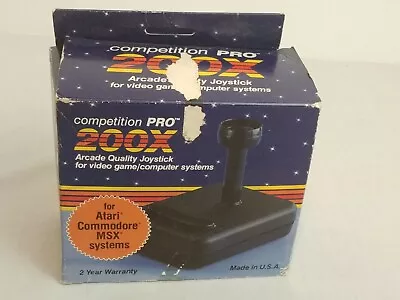 $49.87 • Buy Competition Pro 200X Arcade Quality Joystick In Box Atari 2600 Video Game System