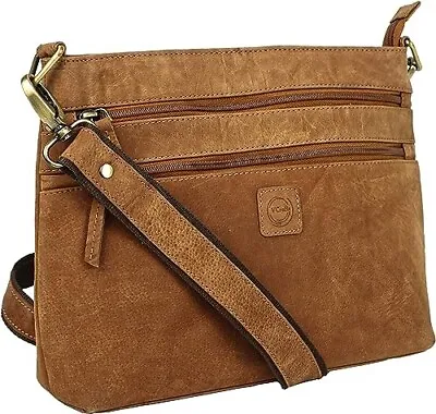 Handmade Vintage Leather Shoulder Purse Women's Crossbody Handbags Casual Bag • $50.99
