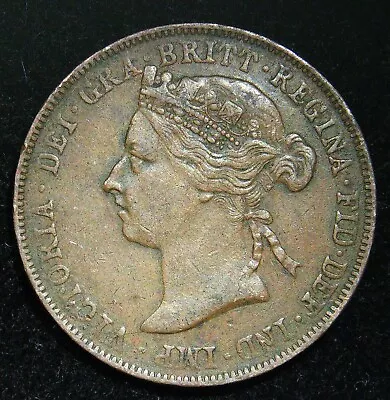 1898 East Africa Victoria  1 PICE Bronze Coin - VERY NICE • £18.99