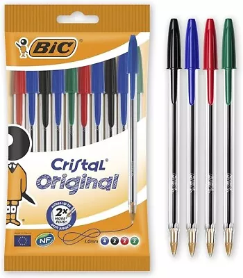 BIC Cristal Original Ballpoint Pens Every-Day Biro Pens Fine Point (1.0 Mm)  • £4.32