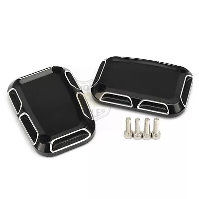 CNC Front Rear Brake Master Cylinder Cover For Harley Road Street Glide Special  • $15.06