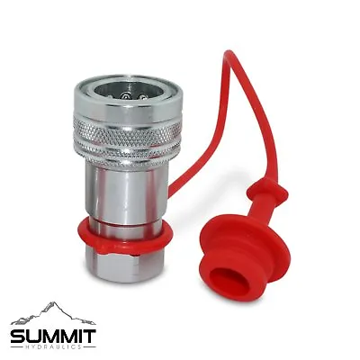 1/2″ Ag ISO 5675 Hydraulic Quick Connect Female Coupler Poppet Valve 1/2″ NPT • $12.95