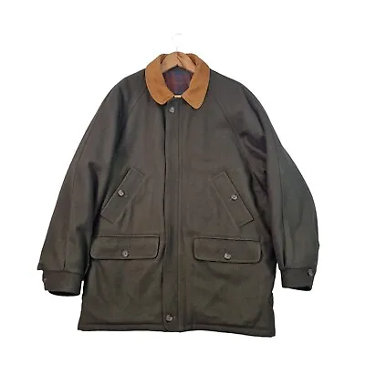 St Michael Chore Jacket Mens Medium Vintage Big Fit Shooting Hunting Tweed Wool • $48.32