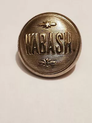 WABASH Railroad Uniform Coat Button Chas Rubens + Co. Chicago Antique Vintage • $32.76