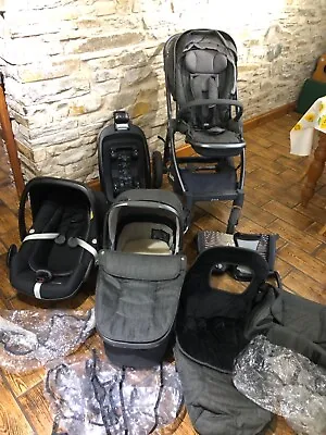 Oyster 3 Travel System Maxi Cosi Car Seat + Isofix Base Buggy Board COLLECTION • £450