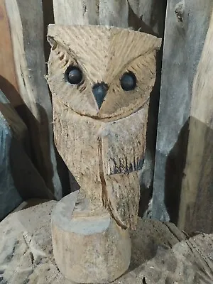 £45 • Buy Great Gift Idea Sussex Chainsaw Carvings Elm Owl Home Or Garden Wooden Sculpture