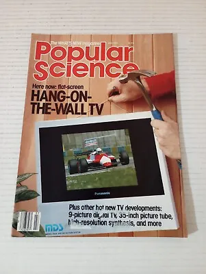 Popular Science Magazine July 1985 Here Now Flat Screen Hang On The Wall TV • $8.56