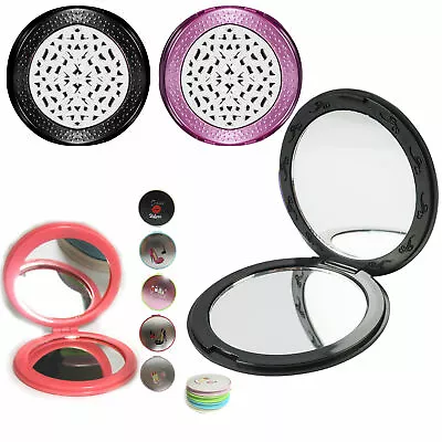 Magnifying Compact Cosmetic Mirror 3  Round Pocket Makeup Mirror Handheld Travel • $6.99