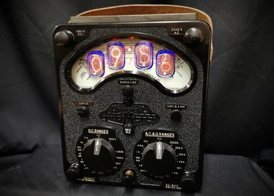 £315 • Buy Bad Dog Designs Original Upcycled AVO Meter Nixie Clock MK II