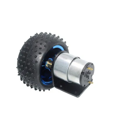 Reduction Geared Motor & Wheels DC 12V 24V High Torque 7RPM-960RPM Reversible • $75.09