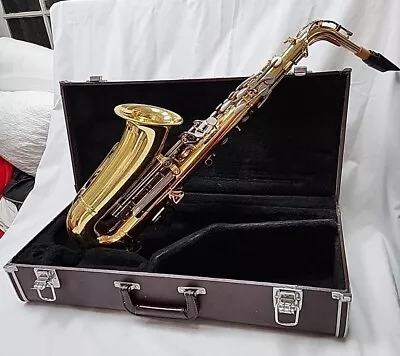 Yamaha YAS-32 Brass Alto Sax New Goose Neck Original Hard Case Vintage Japan • $495