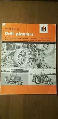 Vintage McCormick Drill Planters IH Brochure 1930s Rare Printing • $26.70