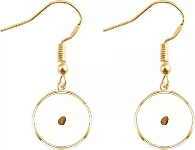 Faith Jewelry: Real Mustard Seed Earrings With Cross Lobster Clasp - Christian G • $34.16