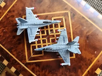 2x Micro Machines Military Jet McDnl Douglas F-18 Hornet Jet Marines 504 501 • $33.99