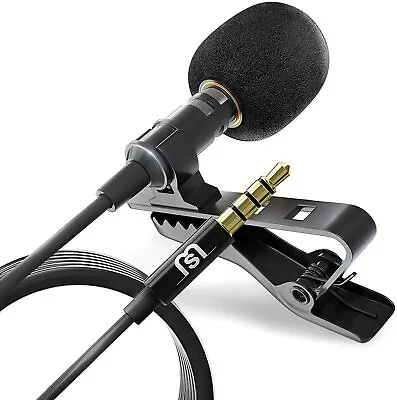 Omnidirectional Lapel Lavalier Microphone Clip-on Condenser Mini Iphone Android • $9.99