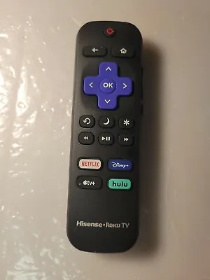 Genuine HISENSE ROKU TV Remote With NETFLIX & DISNEY+ & HULU & APPLE TV USED • $8.95