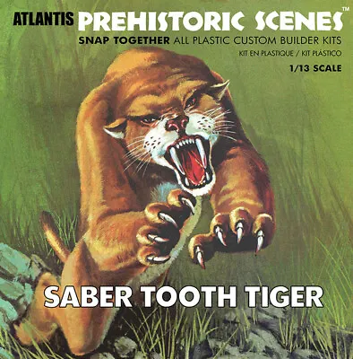 Prehistoric Scenes Sabre Tooth Tiger Model Kit Atlantis Models PRE-ORDER • £39.99