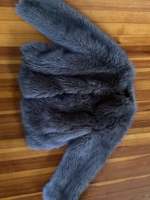 $100 • Buy ZARA Women Gray Coat Faux Fur (unused No Tag) LIMITED EDITION Extra Soft Classy