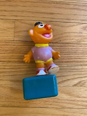 Vintage Sesame Street Muppet Baby Ernie Figure Playset PVC Plastic Classic Toy • $5.99