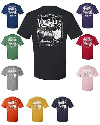 Smoky Mountain Moonshine T-Shirt American Tennessee Whiskey Tee Shirt Drinking • $17.95