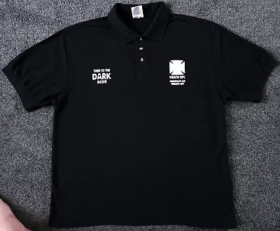Neath RFC/ Rugby - 2001 Principality Cup Final Black Polo Shirt - XL EXTRA LARGE • £15