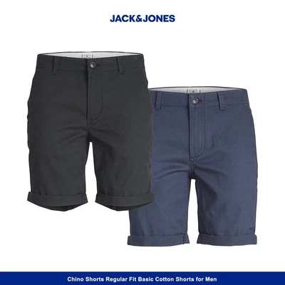 £18.99 • Buy Jack & Jones Chino Shorts Regular Fit Basic Cotton Shorts For Men