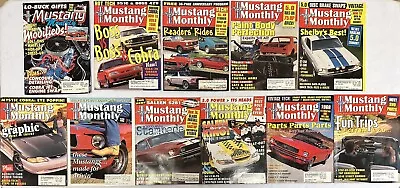 LOT OF 11 - Mustang Monthly Magazine From Year 1996 Vintage Hot Rod Muscle Cars • $29.99