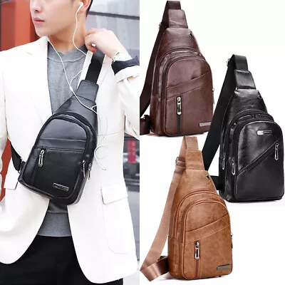 Waterproof Cross Body Bag Mens Handbag Shoulder Bag Daypack Wallet Travel Sports • $10.98