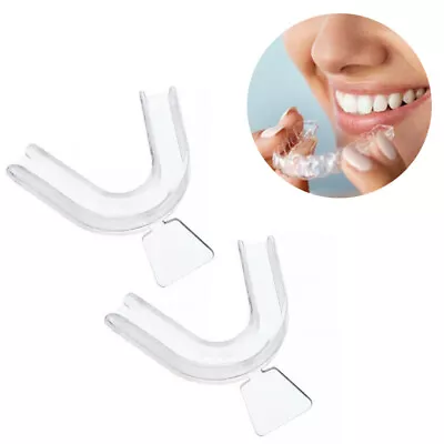 $5.73 • Buy Teeth Whitening Mouth Trays Gum Shield Grinding 2Pcs Bleaching Guard Reusable