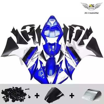 FU Injection Molded Blue White Fairing Kit Fit For Yamaha YZF R1 2009-2011 Q038 • $499.99