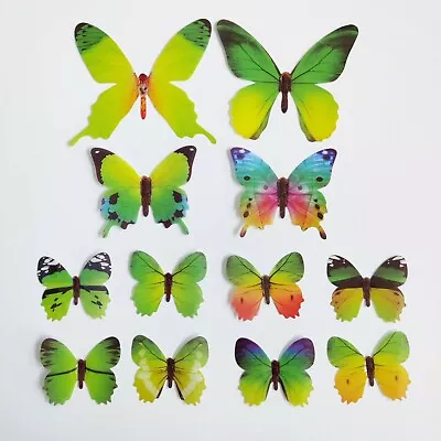 12 X 3D Butterfly Wall Stickers Home Decor Room Decoration Sticker Bedroom Girl • £2.50