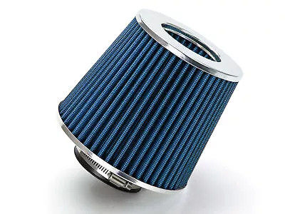 3.5 Inches 89 Mm Cold Air Intake Cone Filter 3.5  New BLUE Chevrolet • $17.99