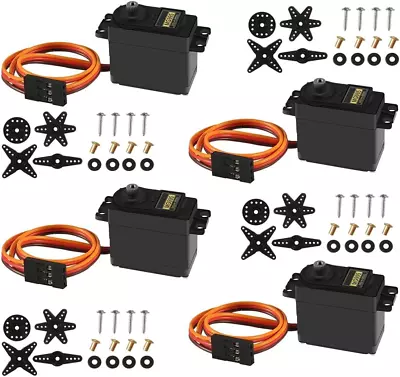 4Pcs MG995 RC Servo Moto Metal Gear Servo High Speed Torque Digital Servo Motor • $23.08